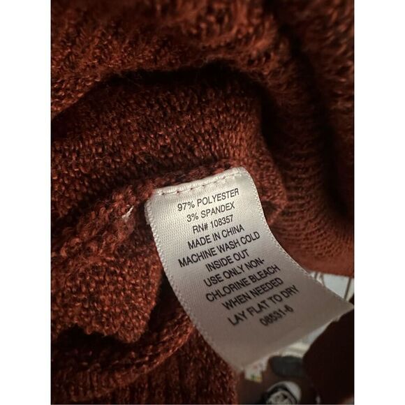 New with tags Beautiful WOMEN A.N.A Sweater Pull Over V Neck Warm Autumn Fall Lo - Picture 9 of 11